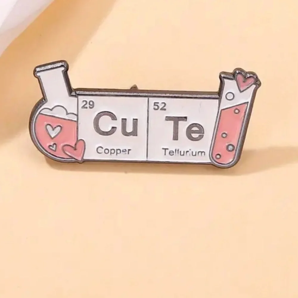 3/$25 “CuTe” Chemistry Geek Pin, Periodic Table, Table of Elements